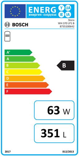 Bosch Wärmepumpenspeicher STORA WH 370 LP1B 352 Liter silber Warmwasserspeicher