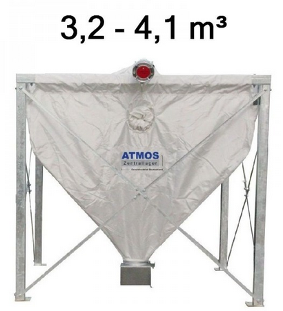 Atmos Pelletsilo 4,1 m³ RH 2,1 m Pelletlager Textilsilo Sacksilo Textilspeicher