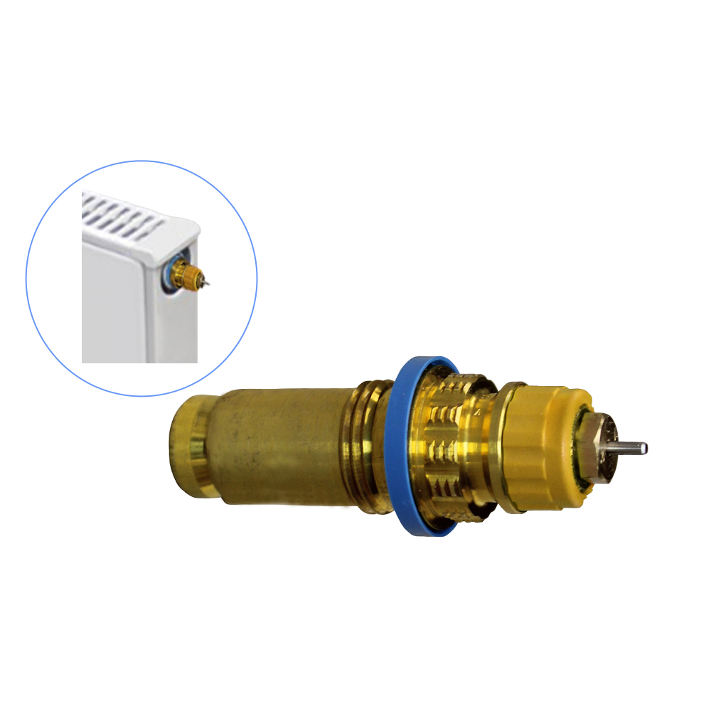 Danfoss Einbauventil U gelbe Einstellkrone für Buderus VK-VKM-VC-VCM Heizkörper