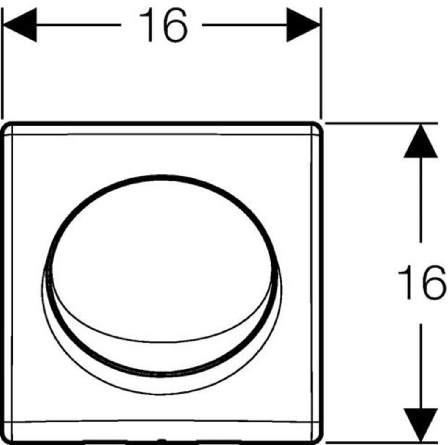 Geberit HyBasic Urinal-Handauslösung Duofix Basic Artikel-Nr.: 115.820.11.5