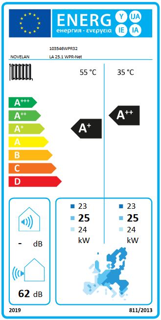 Novelan Luft Wasser Wärmepumpe LA 25.1 WPR-Net Aussenaufstellung 24,0 kW Heizung