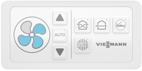Viessmann Set 1 Vitovent 050-D Typ H20E A43 dezentrales Lüftungsgerät Bedienteil