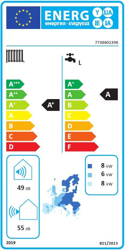 Dimplex Split Wärmepumpe System M Compact plus 4 - 6 kW A2/W35 Graualu mit Tower