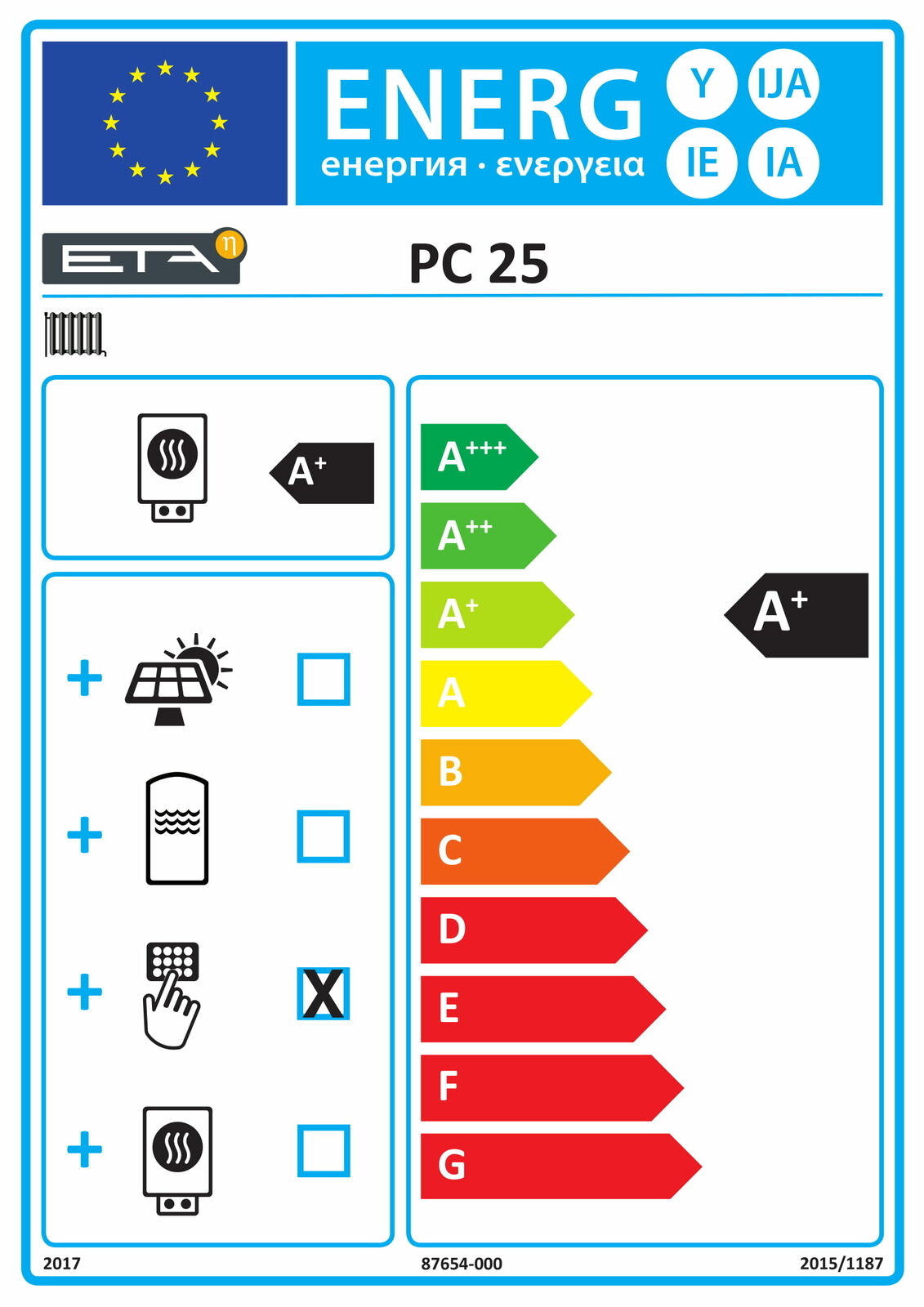 ETA Pelletkessel PC 25 PelletsCompact Touch 25 kW Pelletheizung Regelung