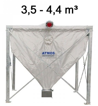 Atmos Pelletsilo 4,4 m³ RH 2,2 m Pelletlager Textilsilo Sacksilo Textilspeicher