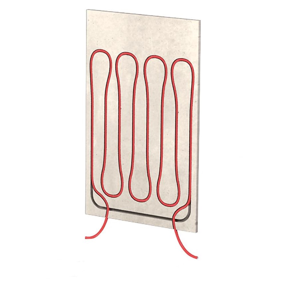 Zewotherm Wandheizung Modul Trockenbau 200x62cm 18mm mit Polybutenrohr 12x1,3mm