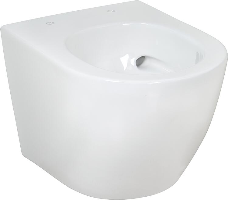 Wand WC Combi-Pack Arax Wand Tiefspül WC Spülrandlos mit Silent Flush weiss