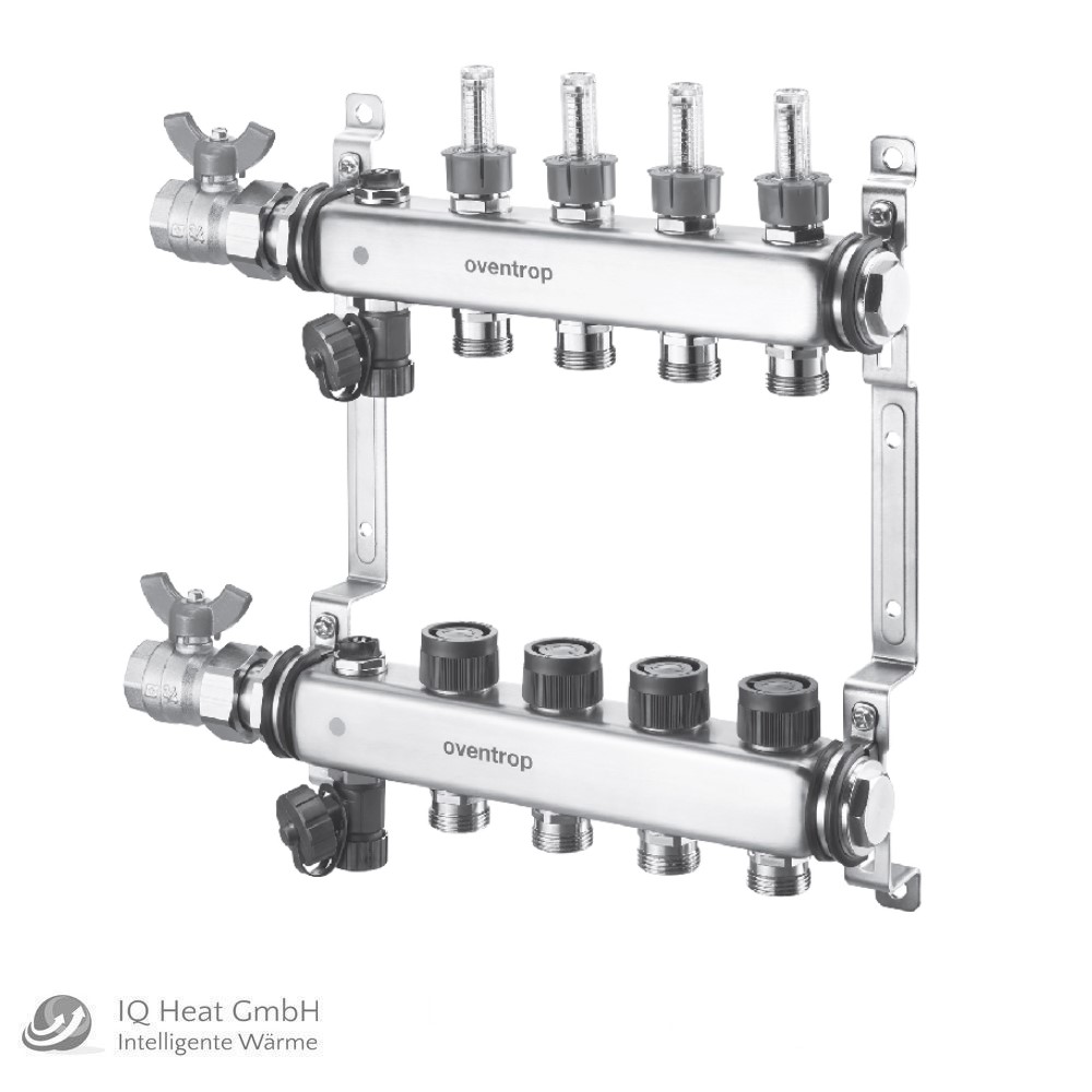 Edelstahl Heizkreisverteiler by Oventrop ComfortRoll 3.0 mit KHS 3/4"