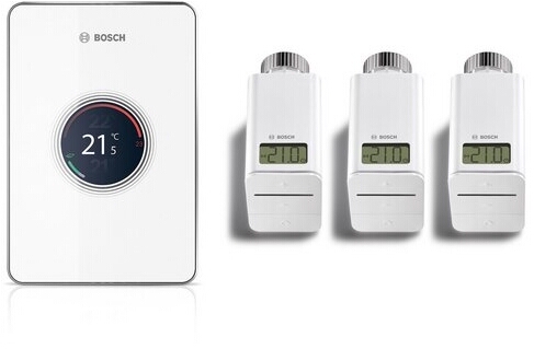 BOSCH Junkers Set CT200 W-LAN Regler EasyControl Set mit 3 Funk-Thermostaten