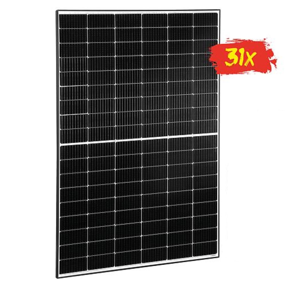 PV Modul Photovoltaik QJ Solar QJM405-108HC 405 Watt Rahmen black 31 Stück