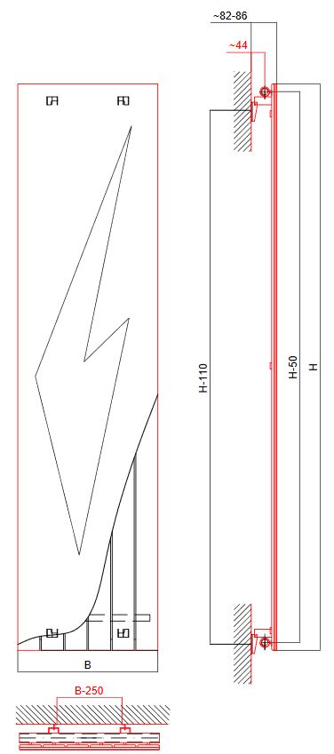 Design Paneelheizkörper Panio Basic Crystal tiefschwarz Heizkörper Heizwand