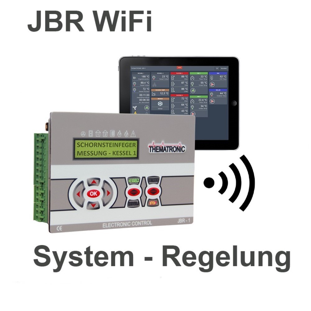 Atmos Thematronic Systemregler JBR 01 WIFI Komplett Set Holzvergaser Pelletkessel