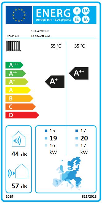 Novelan Luft Wasser Wärmepumpe LA 18 WPR-Net Aussenaufstellung 17,2 kW Heizung