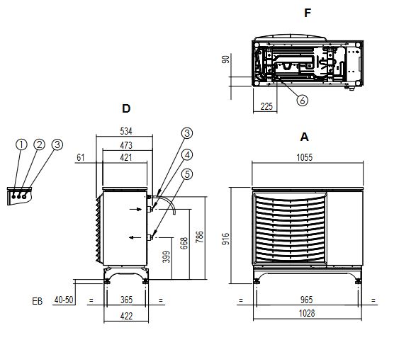 Novelan Luft Wasser Wärmepumpe Jabbah 7-1 Compact Station CS7 heizen kühlen