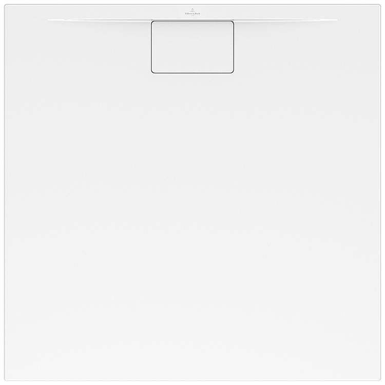 V&B Duschwanne Architectura MetalRim 80 x 80 x 1,5 cm Ablauf Installations-Set