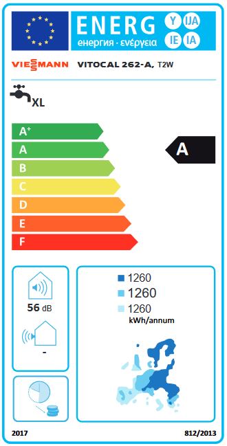 Viessmann Vitocal 262-A Typ T2W Warmwasser Wärmepumpe Wandmodul