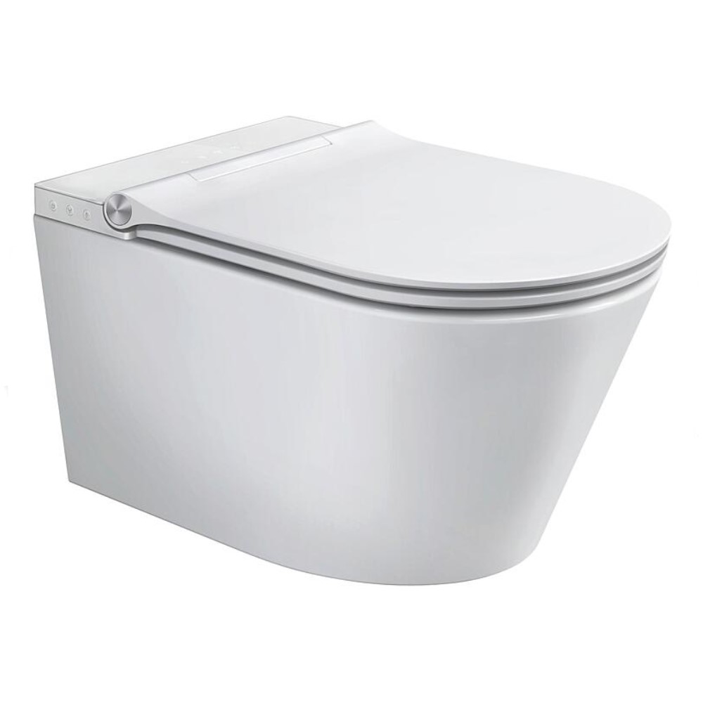 Dusch WC Evenes Loumea Wand WC spülrandlos weiss WC-Sitz softclose