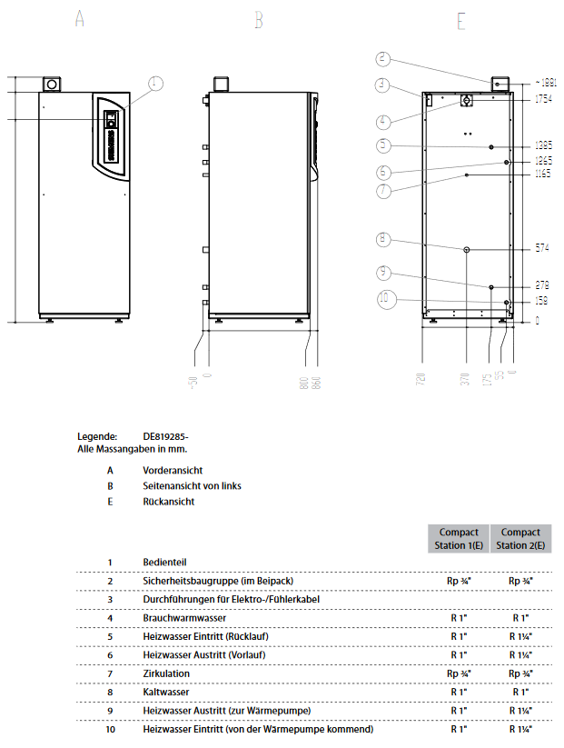 Novelan Luft-Wasser-Wärmepumpe LA 8.1-CS 2 - 8,4 kW LA Compact Station