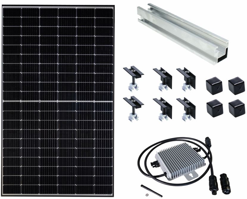 ratioSOL Balkonkraftwerk 750 Watt Solaranlage Photovoltaik WIFI Flachdach