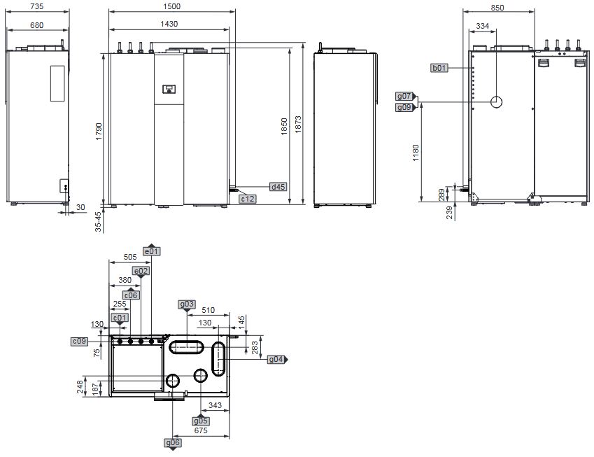 STIEBEL ELTRON Abluft Wärmepumpe Integralsystem LWZ 5 S Plus