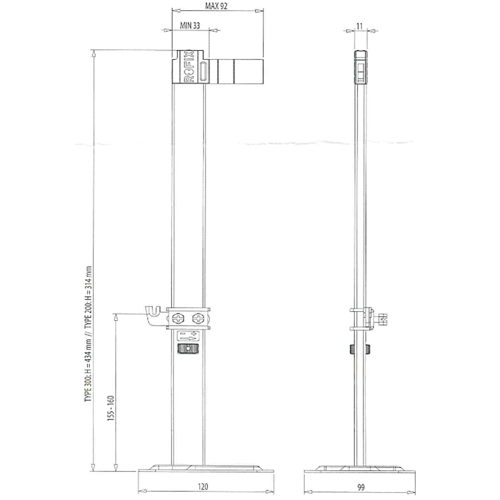 ROFIX Standfüsse Standkonsole universal 7729073 Standhalterung f. Heizkörper