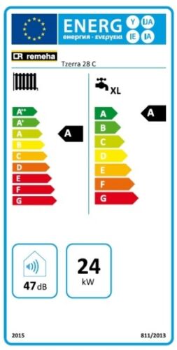 Remeha TZERRA Ace 28 C Gasbrennwert Kombitherme Paket Abgas Schacht Zubehör