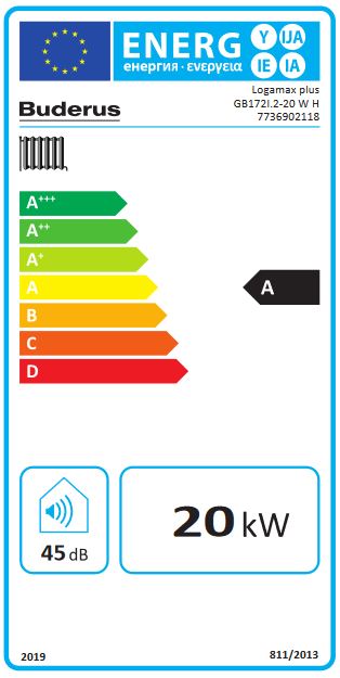 Buderus Gas Brennwertgerät Logamax plus GB172i.2 20 kW Regelung BC400 Heizung