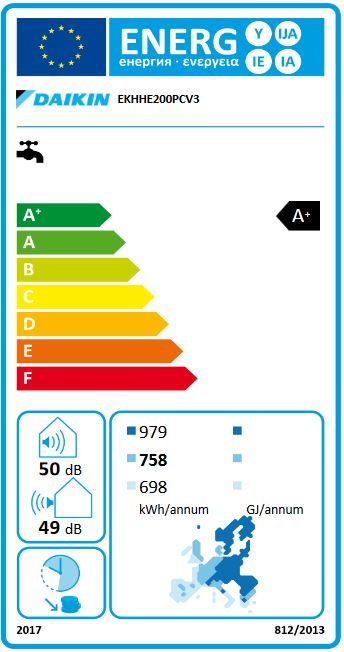 DAIKIN Altherma M HW 200 Biv Liter Brauchwasser Wärmepumpe Solar Wärmetauscher