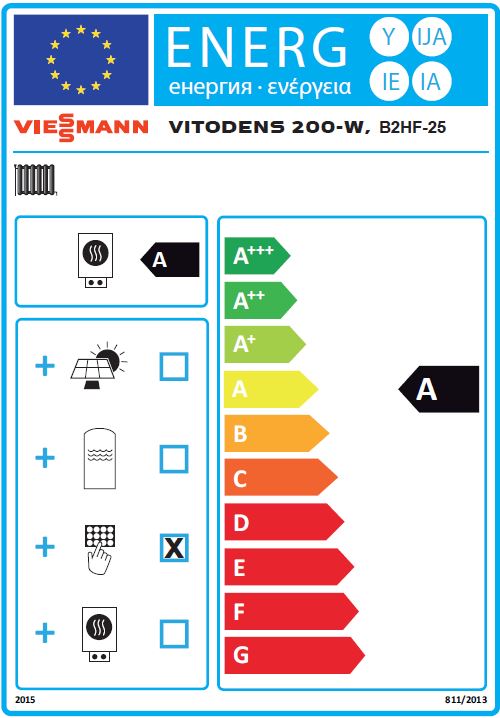 Viessmann Paket Gasbrennwert Vitodens 200-W 25 kW B2HF Vitosol 200-FM Vitocell