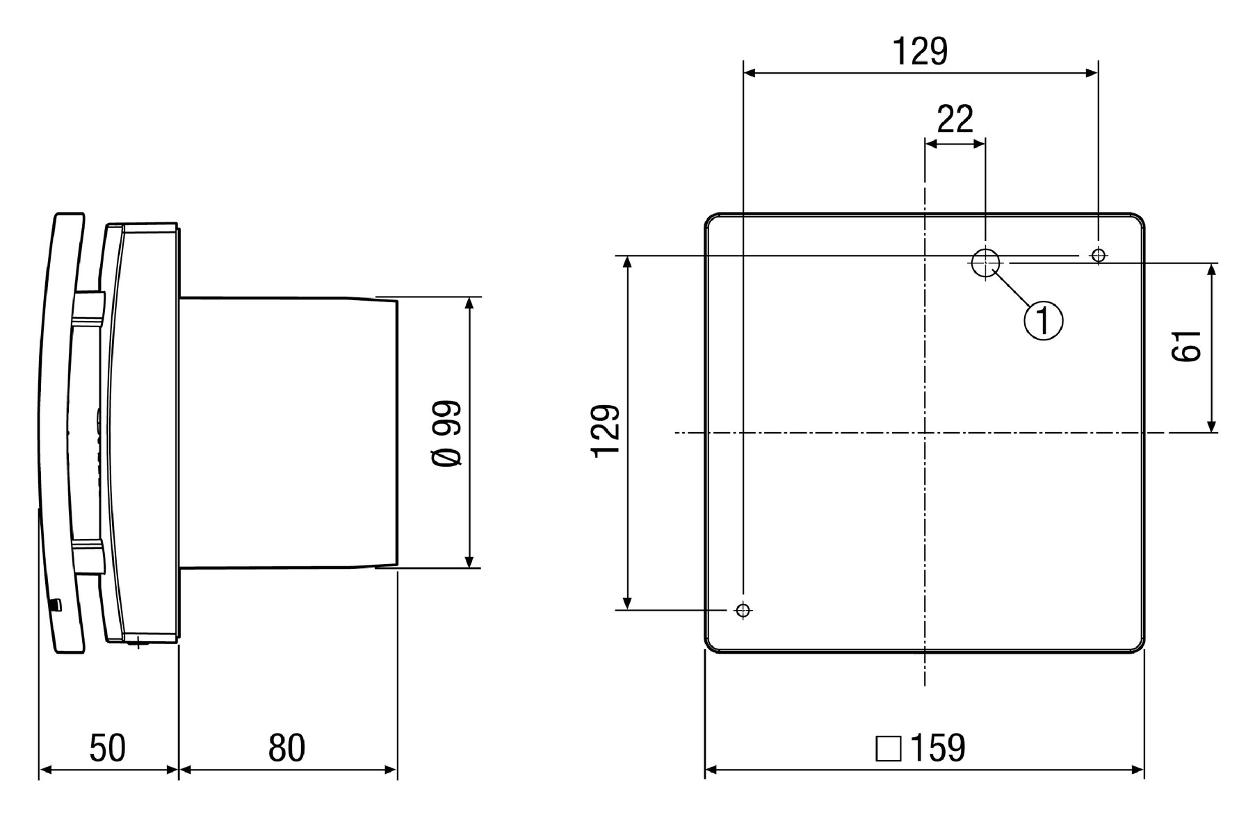 Maico Kleinraumventilator ECA 100 ipro KVZC zweistufig WC Lüfter Ventilator