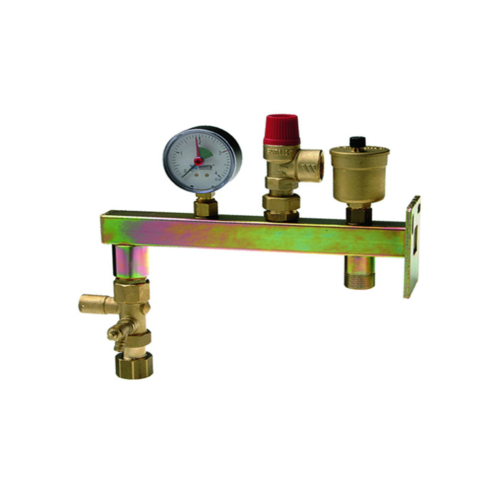 MAG Gefäßanschlussgruppe GAG 3/4" mit Kappenventil Manometer Sicherheitsventil