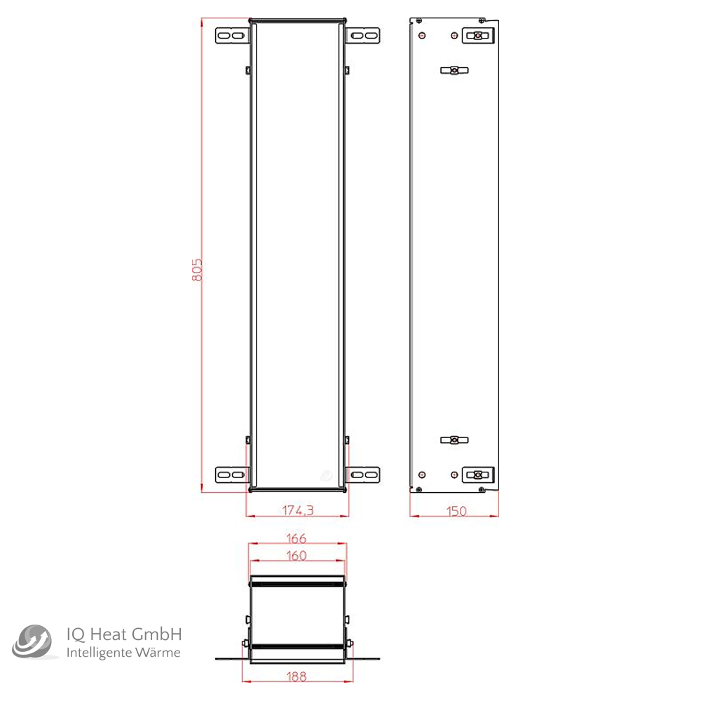 WC Modul emco asis 2.0 Unterputz Tür rechts Höhe 811mm optiwhite Wandcontainer