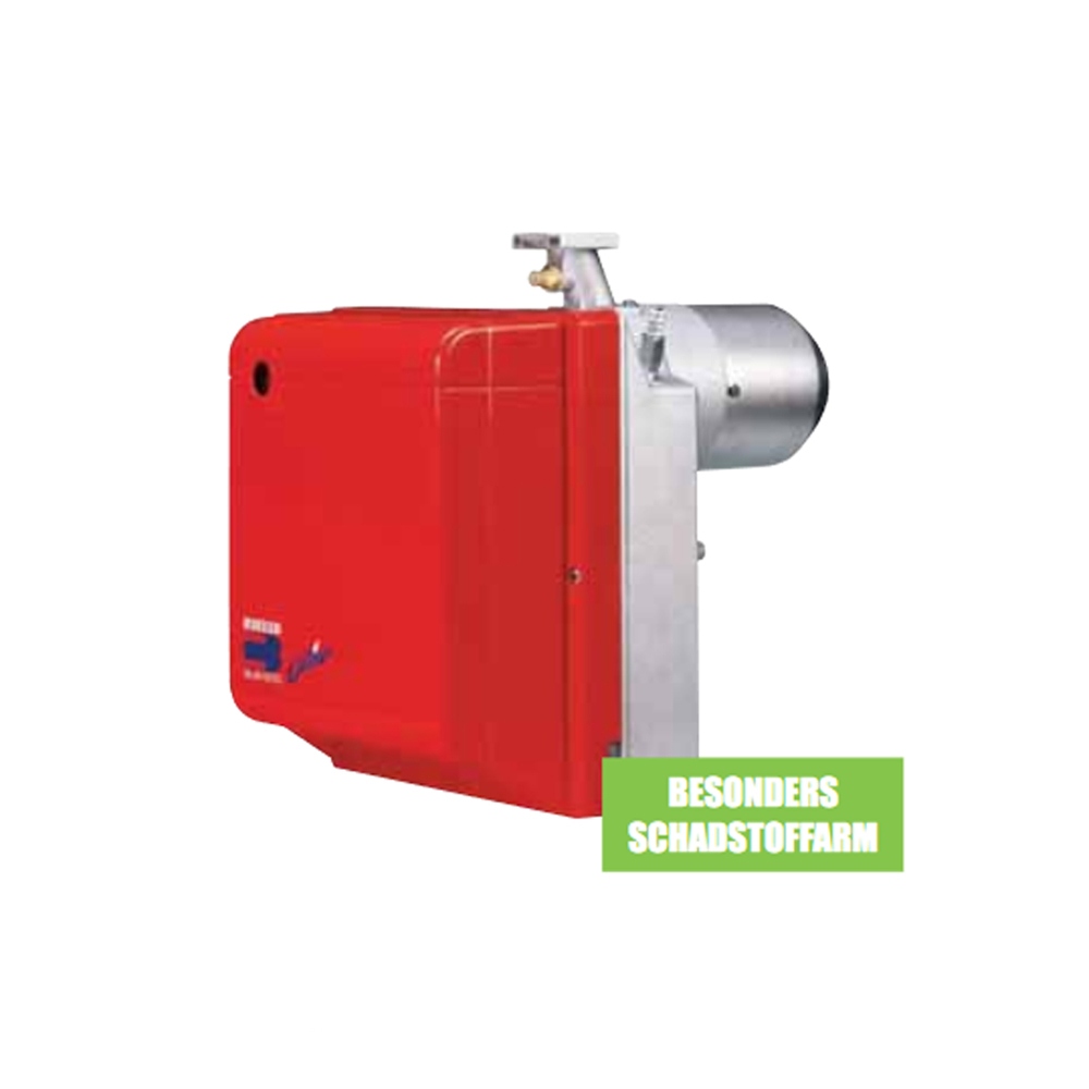 RIELLO Gulliver BS2D 2-stufig 35 - 91 kW Low NOx Gasgebläsebrenner Gasarmatur