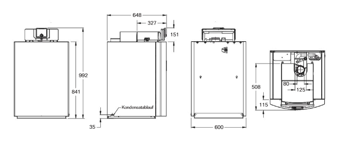 Bosch Gas Brennwertkessel Condens GC7000F 15 kW bodenstehend Gaskessel