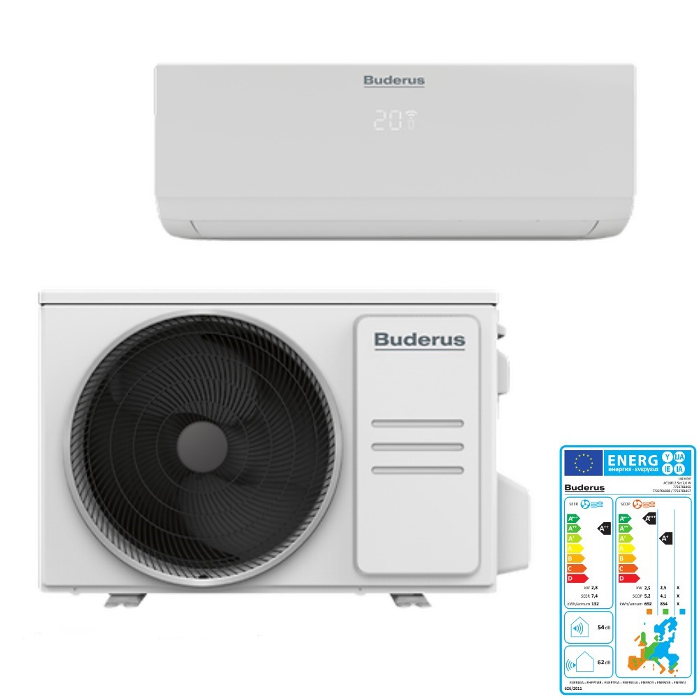 Buderus Klimaanlage Logacool AC166i.2 Set 2,6 kW Singlesplit Klimagerät