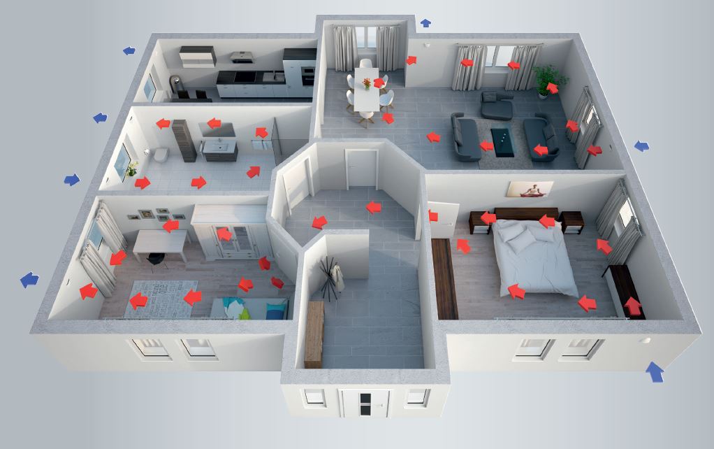 Viessmann Vitovent 100-D Set touch dezentrale Wohnraumlüftung Wärmerückgewinnung