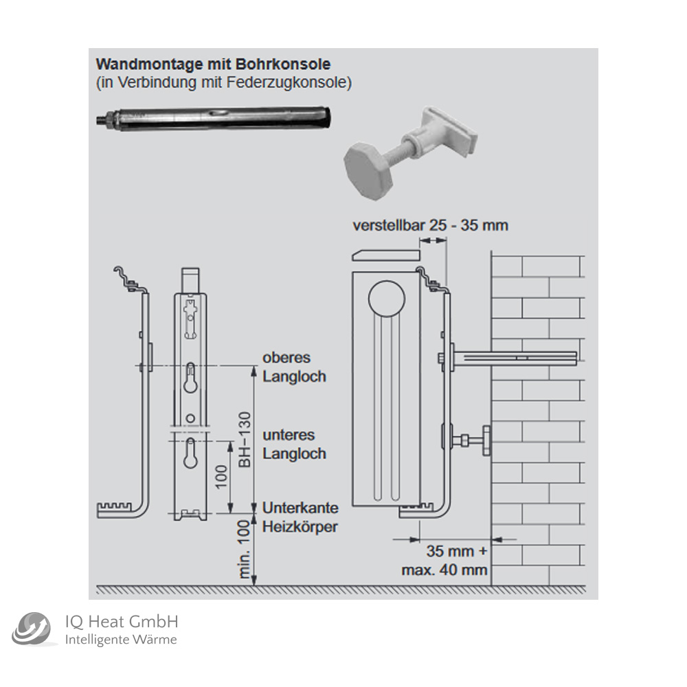 Viessmann Bohrkonsolen Set 7527880 Halterung für Heizkörper Abstandshalter