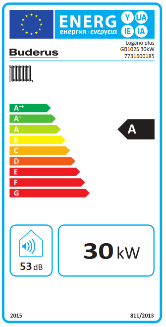 Buderus Paket GB102S Gasbrennwert Kessel Logasol CKN2.0-s SMB300 RC200