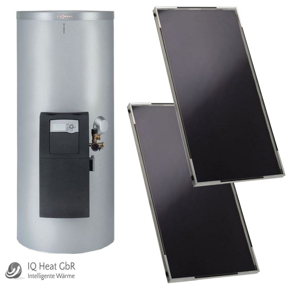 Viessmann Solaranlage Paket 4,36 m² Set - Vitosol 141-FM Vitocell 100-B silber