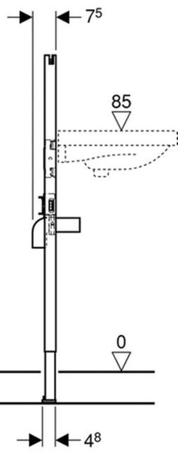 Geberit Duofix Element für Waschtisch Bauhöhe 112 cm Artikel-Nr. 458.404.00.1