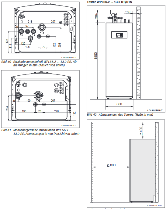 Buderus Split Wärmepumpe Paket Logatherm WPLS11.2 RT Split-WP 11 kW (A2/W35)