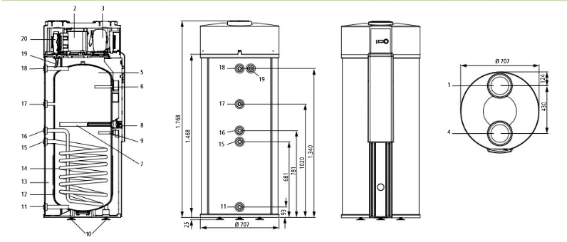 KERMI Brauchwasser Wärmepumpe x-change fresh 300 A I  Trinkwasserwärmepumpe