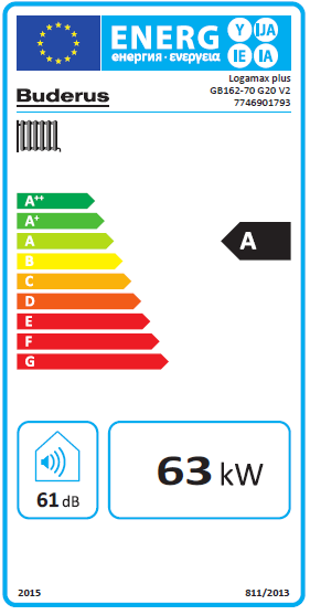 Buderus Logamax plus GB162 70 kW V2 Gas Brennwertgerät Kessel Heizung Therme