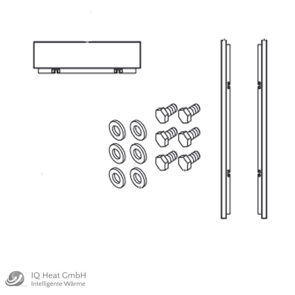 Buderus Anbauleisten Set für Festbrennstoff Heizeinsatz HLS117, HLG217, HLG317