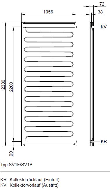 Viessmann Solaranlage Paket 4,36 m² Set - Vitosol 141-FM Vitocell 100-B silber