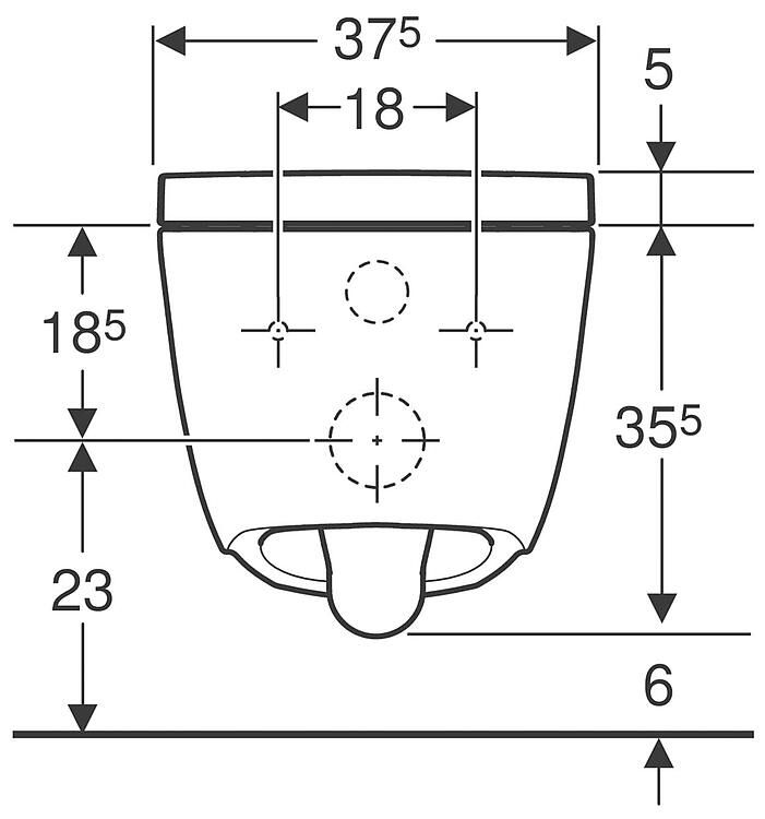 Geberit AquaClean Alba Dusch-WC Toilette WC-Komplettanlage weiß # 146.350.01.1