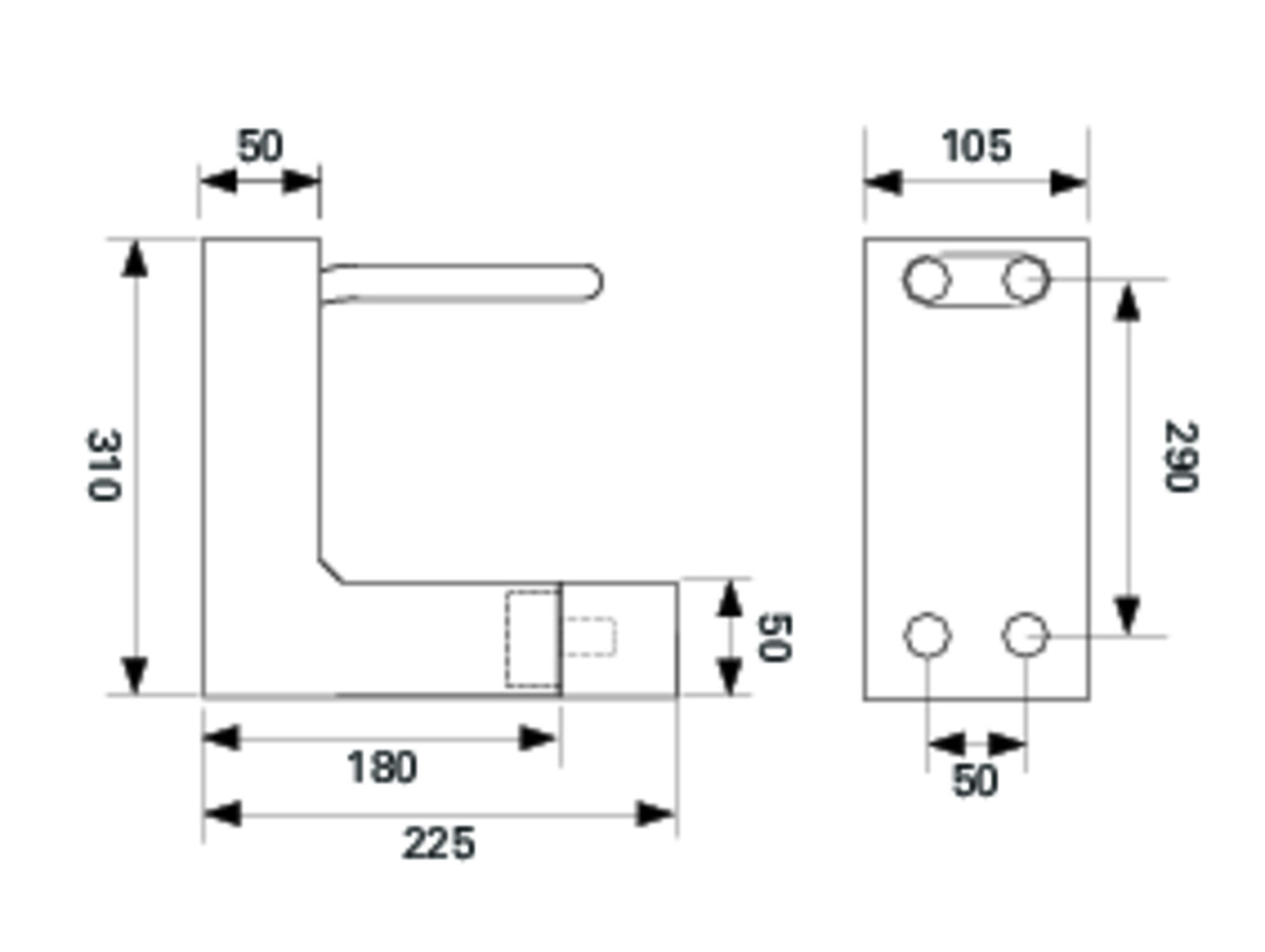 Alpex F50 Profi Heizkörper Anschluss Block 310 mm 16 x 2 mm Aluverbund