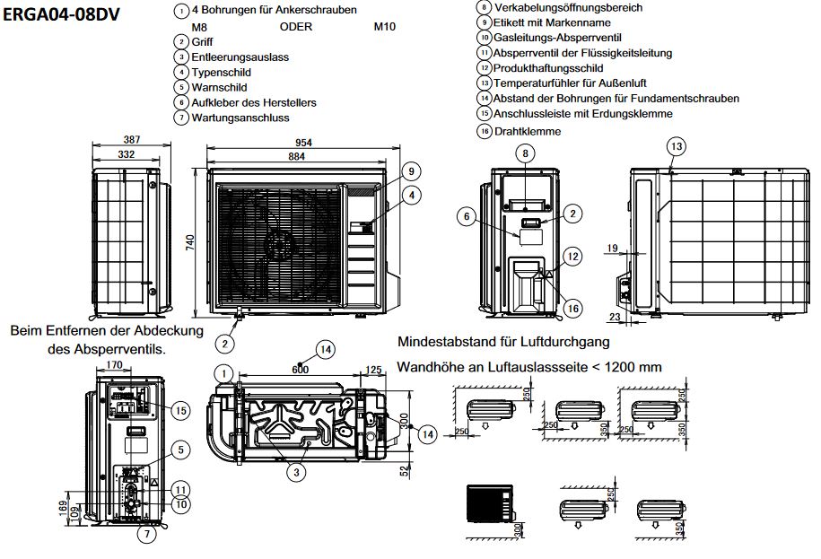 Daikin Altherma 3 R 6 kW Luft Wasser Wärmepumpe Speicher ECH2O 508 H/C Paket