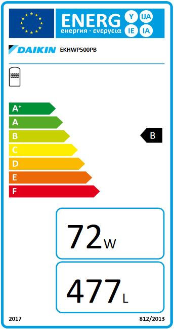 DAIKIN Speicher Altherma ST 544/32/0-P für WP 500 L Drucksolar-Wärmetauscher