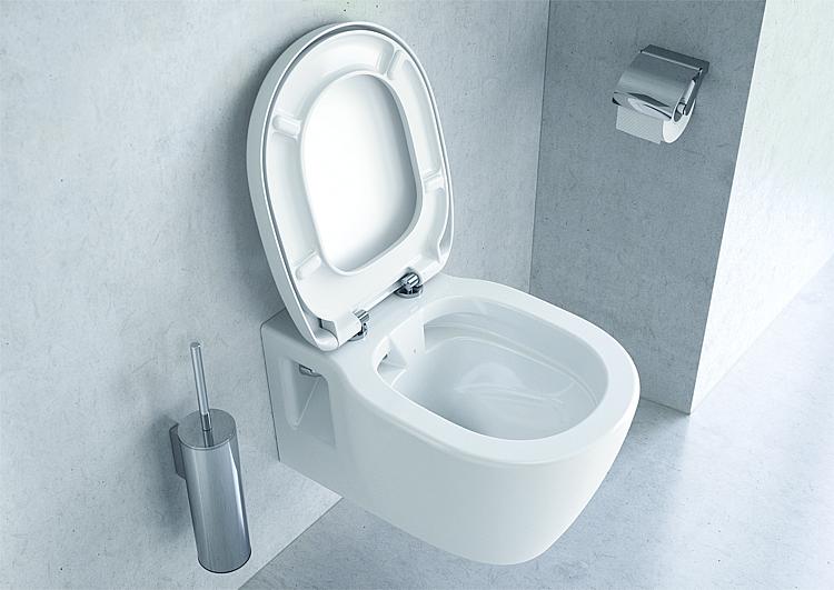 WC Kombipack Ideal Standard Connect mit Softclose WC-Sitz Spülrandlos weiss